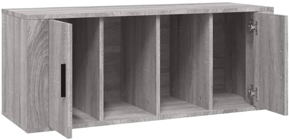 TV staliukas Televizoriaus spintelė, pilka ąžuolo, 100x35x40cm, mediena