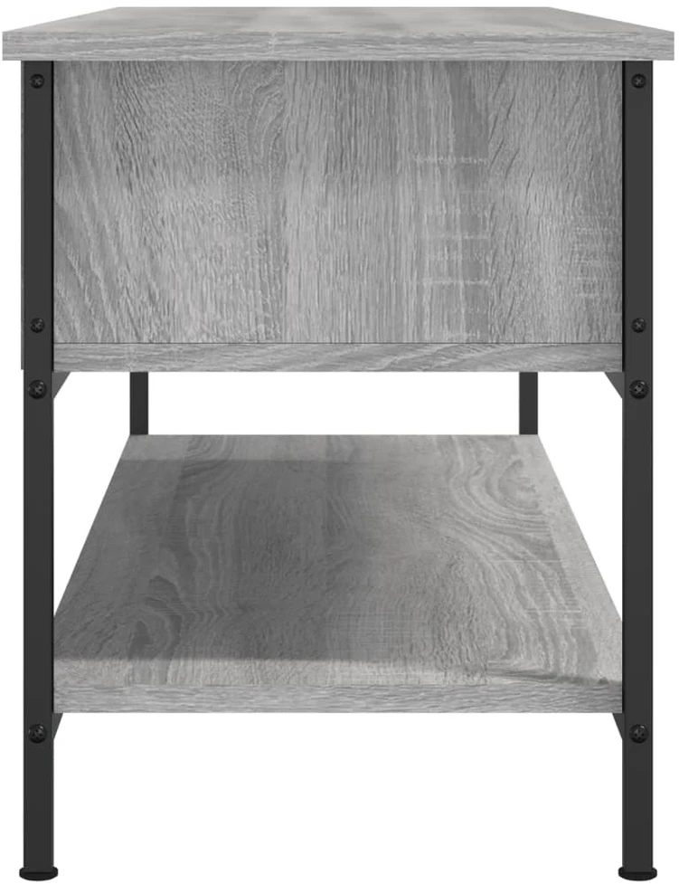 TV staliukas Televizoriaus spintelė, pilka ąžuolo, 100x35x45cm, mediena