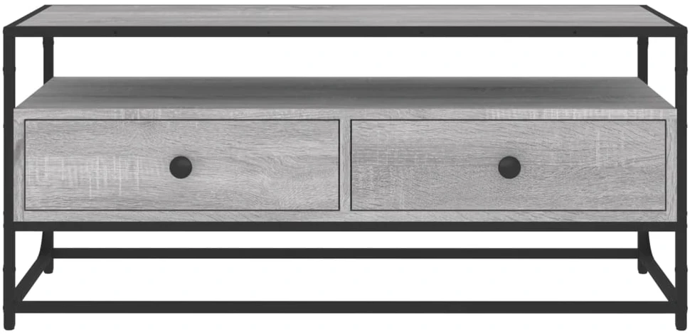 TV staliukas Televizoriaus spintelė, pilka ąžuolo, 100x35x45cm, mediena