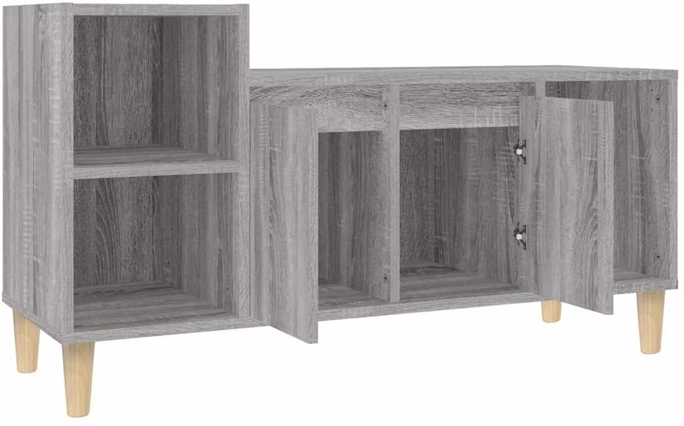 TV staliukas Televizoriaus spintelė, pilka ąžuolo, 100x35x55cm, mediena
