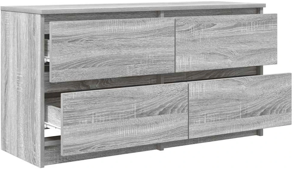 TV staliukas Televizoriaus spintelė, pilka ąžuolo, 100x35x55cm, mediena