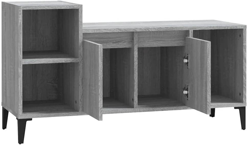 TV staliukas Televizoriaus spintelė, pilka ąžuolo, 100x35x55cm, mediena