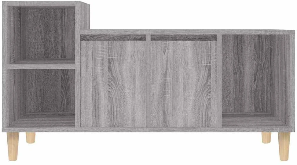 TV staliukas Televizoriaus spintelė, pilka ąžuolo, 100x35x55cm, mediena
