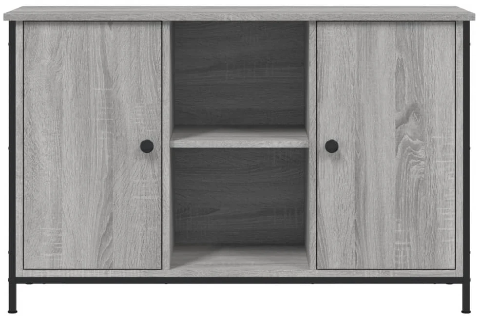 TV staliukas Televizoriaus spintelė, pilka ąžuolo, 100x35x65cm, mediena