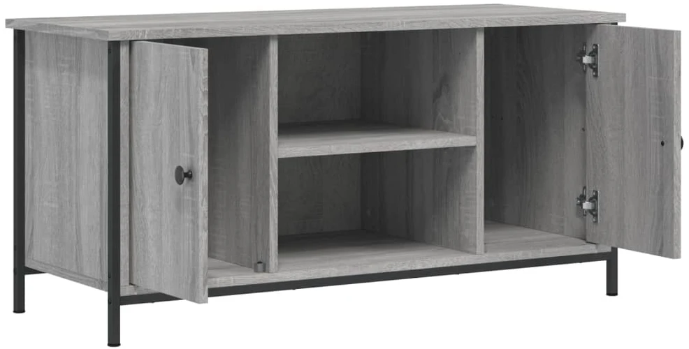 TV staliukas Televizoriaus spintelė, pilka ąžuolo, 100x40x50cm, mediena