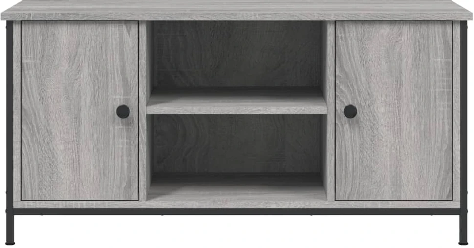 TV staliukas Televizoriaus spintelė, pilka ąžuolo, 100x40x50cm, mediena