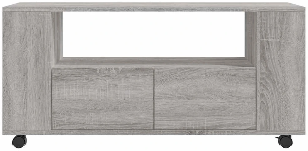 TV staliukas Televizoriaus spintelė, pilka ąžuolo, 102x34,5x43cm, mediena