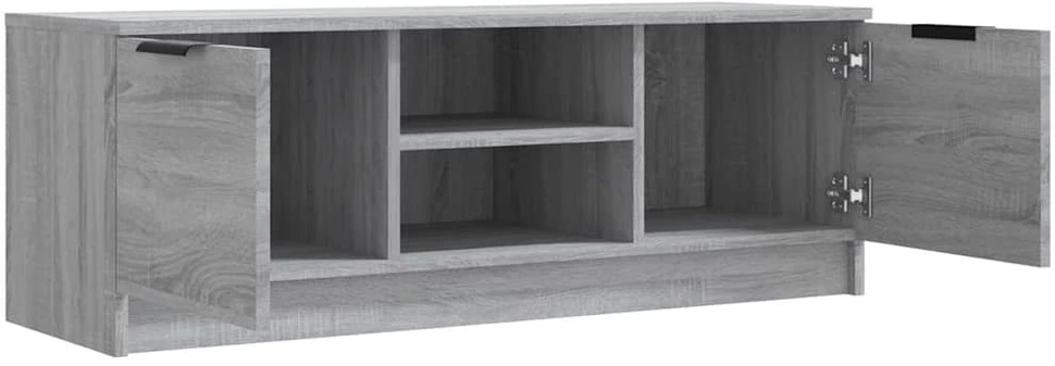 TV staliukas Televizoriaus spintelė, pilka ąžuolo, 102x35x36,5cm, mediena