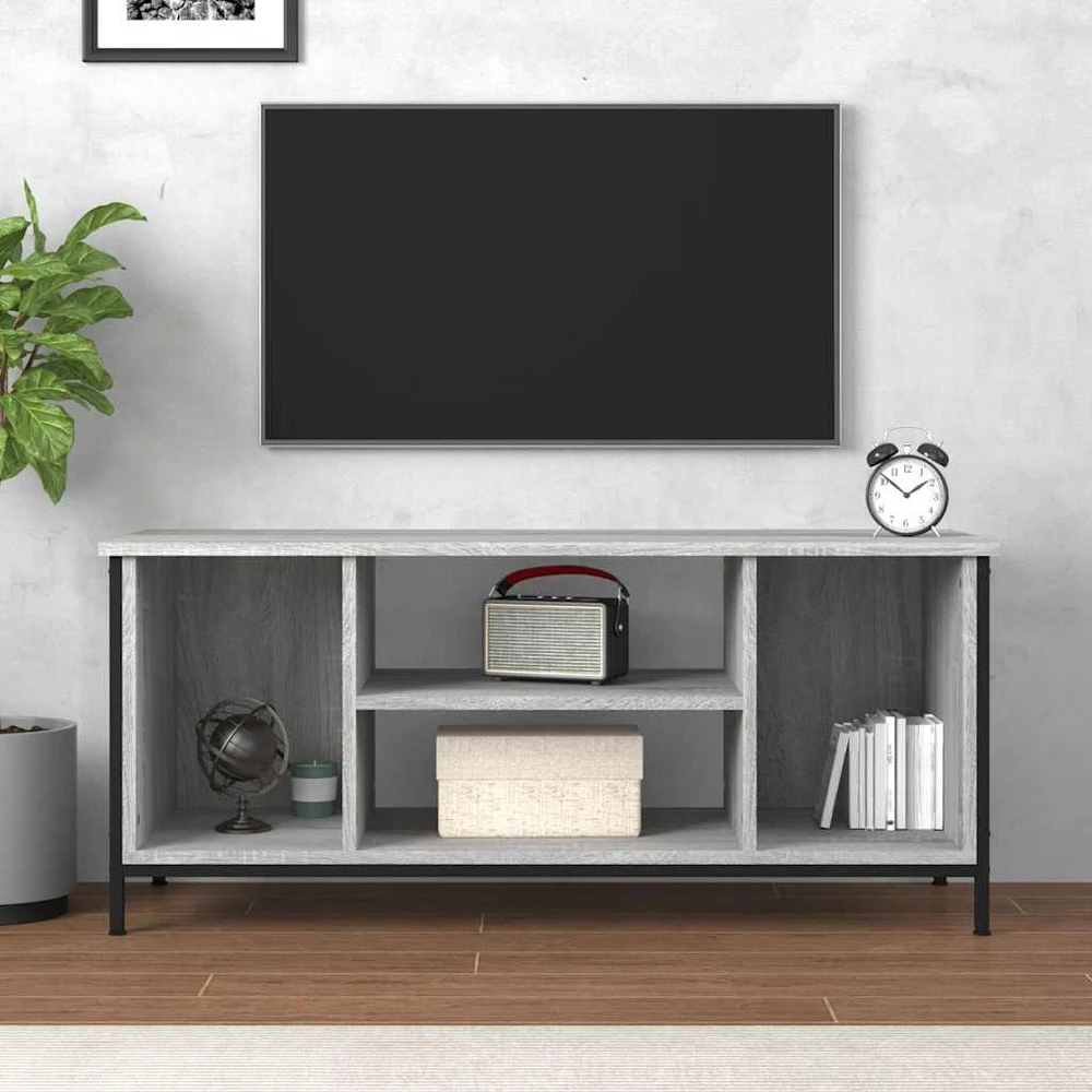 TV staliukas Televizoriaus spintelė, pilka ąžuolo, 102x35x45cm, mediena