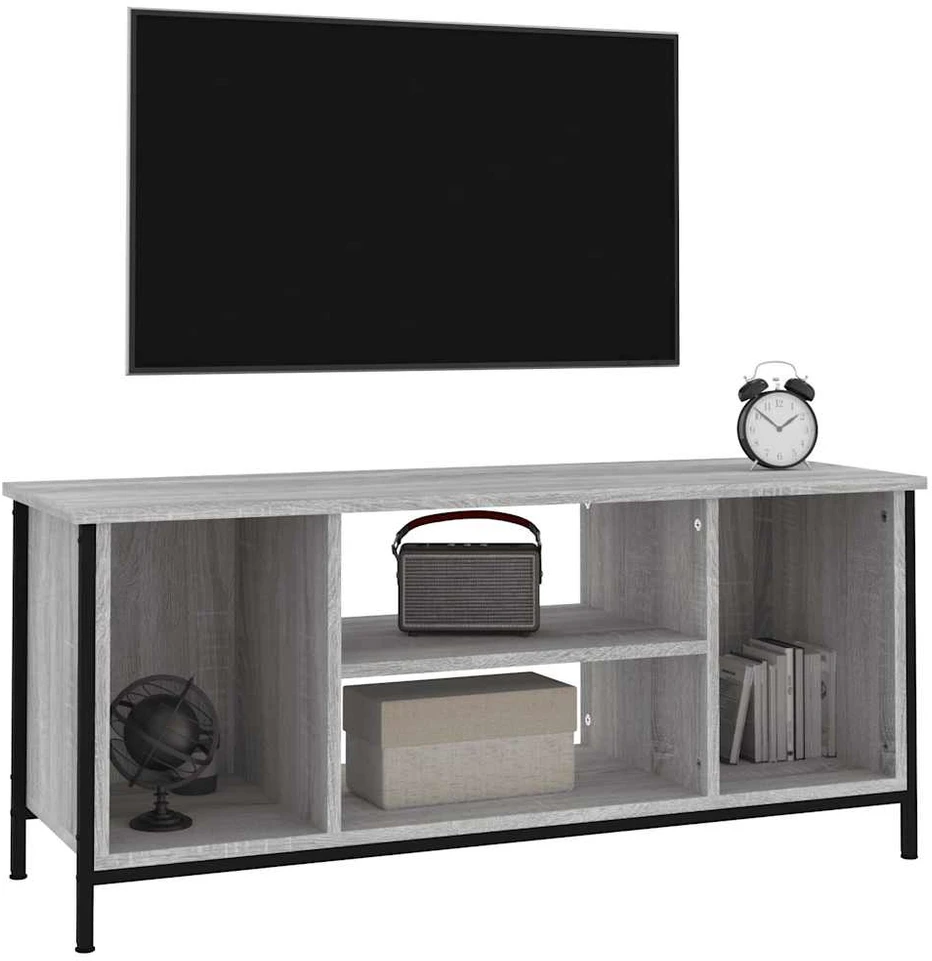TV staliukas Televizoriaus spintelė, pilka ąžuolo, 102x35x45cm, mediena