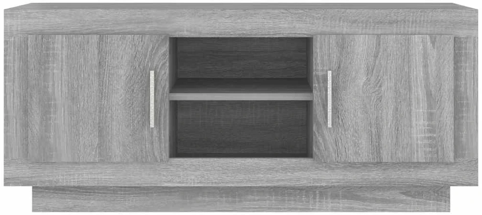 TV staliukas Televizoriaus spintelė, pilka ąžuolo, 102x35x45cm, mediena