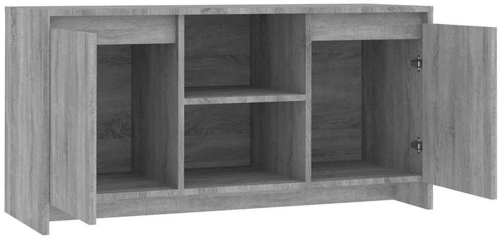 TV staliukas Televizoriaus spintelė, pilka ąžuolo, 102x37,5x52,5cm, mediena