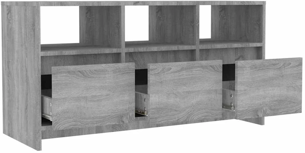 TV staliukas Televizoriaus spintelė, pilka ąžuolo, 102x37,5x52,5cm, MDP