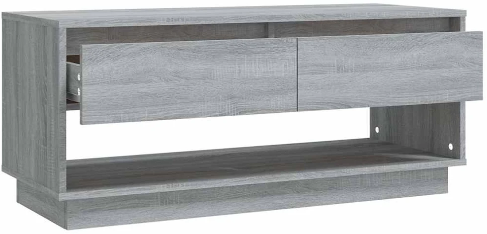 TV staliukas Televizoriaus spintelė, pilka ąžuolo, 102x41x44cm, mediena
