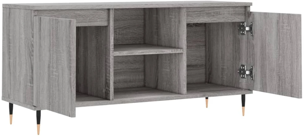 TV staliukas Televizoriaus spintelė, pilka ąžuolo, 104x35x50cm, mediena
