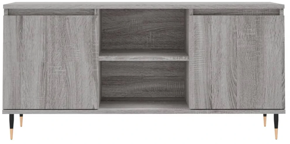 TV staliukas Televizoriaus spintelė, pilka ąžuolo, 104x35x50cm, mediena