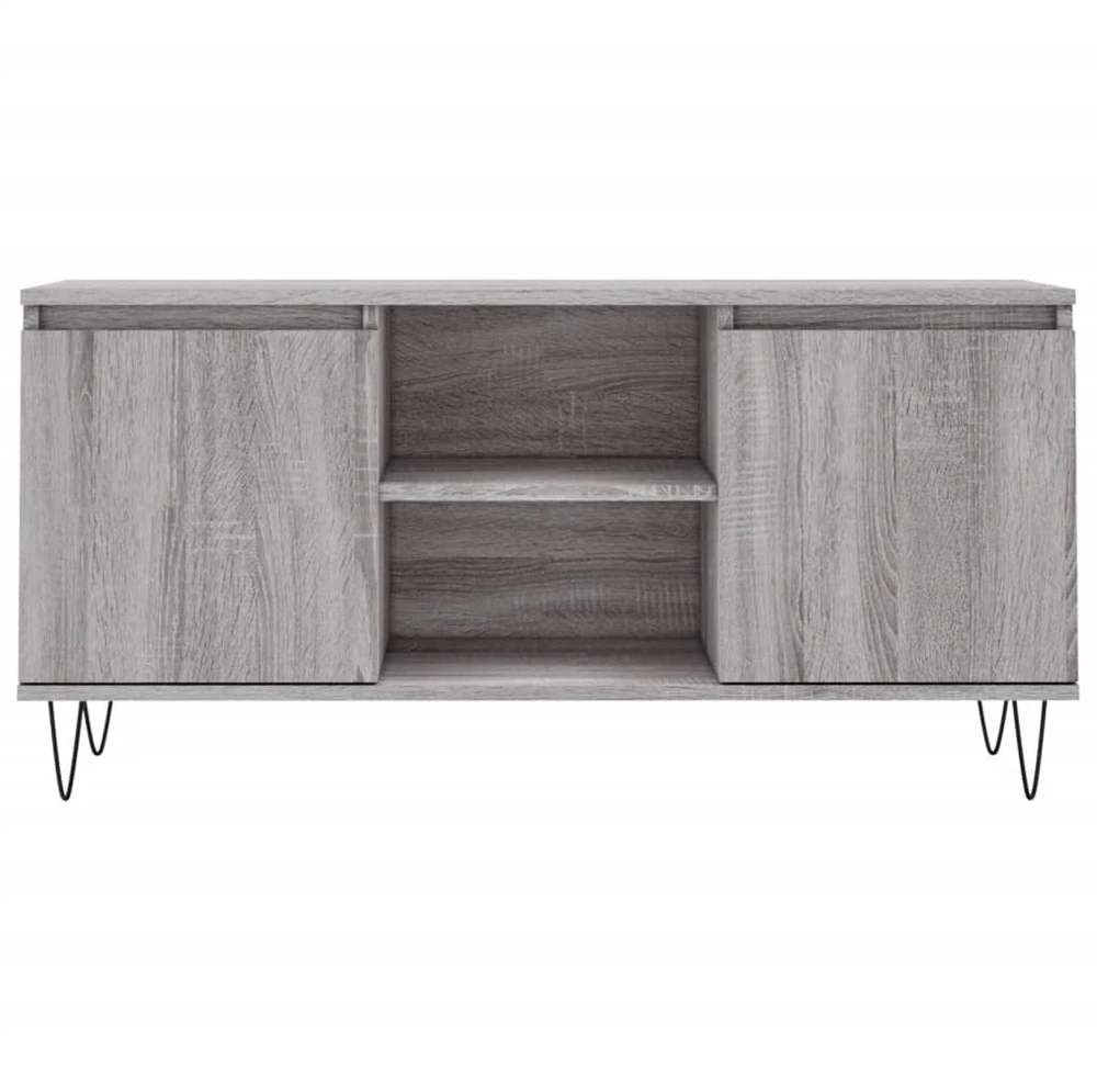 TV staliukas Televizoriaus spintelė, pilka ąžuolo, 104x35x50cm, mediena