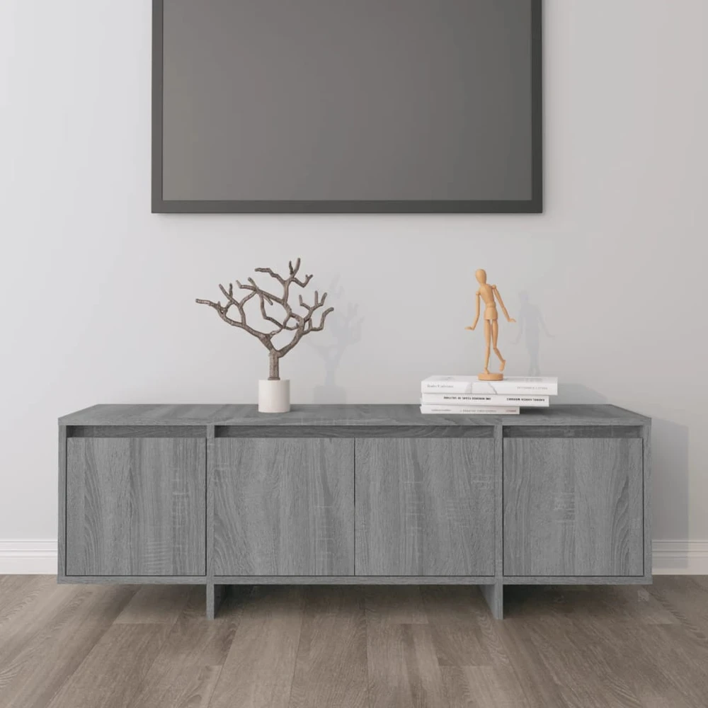 TV staliukas Televizoriaus spintelė, pilka ąžuolo, 120x30x40,5cm, MDP