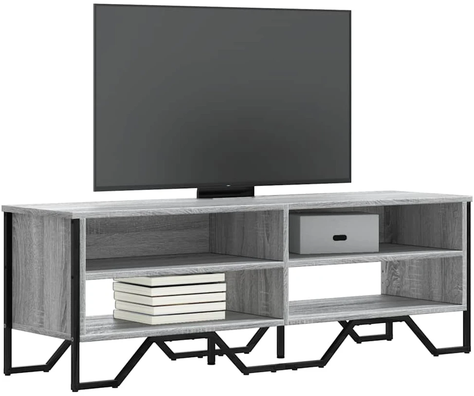 TV staliukas Televizoriaus spintelė, pilka ąžuolo, 122x34x41cm, mediena