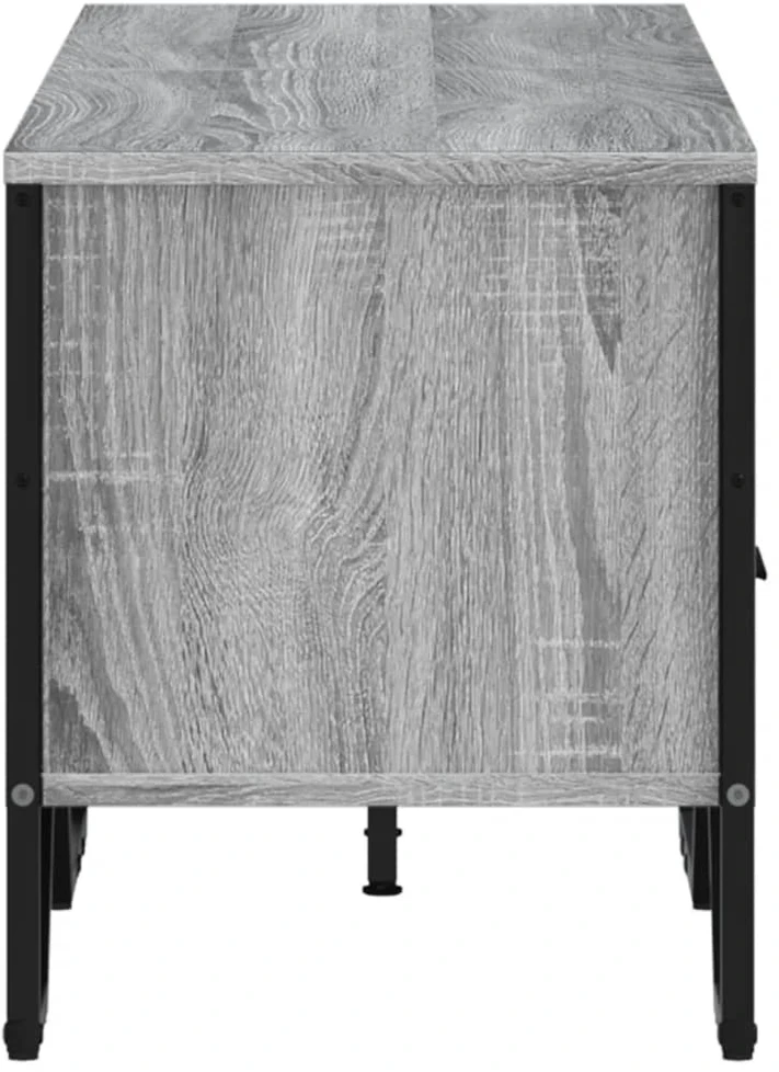 TV staliukas Televizoriaus spintelė, pilka ąžuolo, 122x34x41cm, mediena