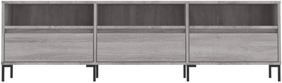TV staliukas Televizoriaus spintelė, pilka ąžuolo, 150x30x44,5cm, mediena