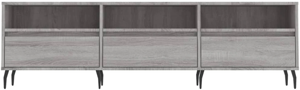TV staliukas Televizoriaus spintelė, pilka ąžuolo, 150x30x44,5cm, mediena