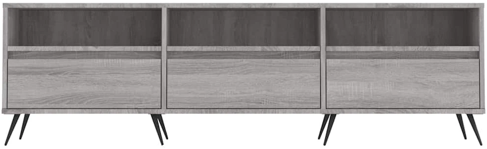 TV staliukas Televizoriaus spintelė, pilka ąžuolo, 150x30x44,5cm, mediena