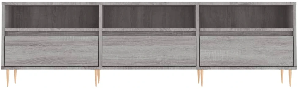 TV staliukas Televizoriaus spintelė, pilka ąžuolo, 150x30x44,5cm, mediena