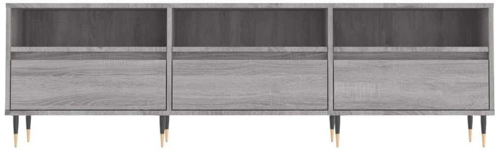 TV staliukas Televizoriaus spintelė, pilka ąžuolo, 150x30x44,5cm, mediena