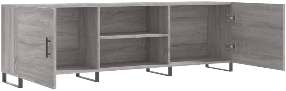 TV staliukas Televizoriaus spintelė, pilka ąžuolo, 150x30x50cm, mediena