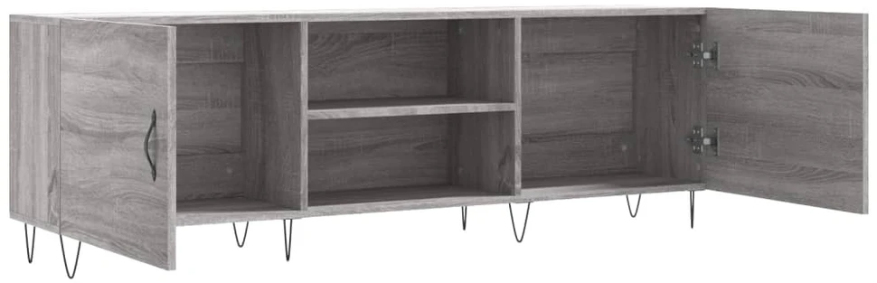 TV staliukas Televizoriaus spintelė, pilka ąžuolo, 150x30x50cm, mediena