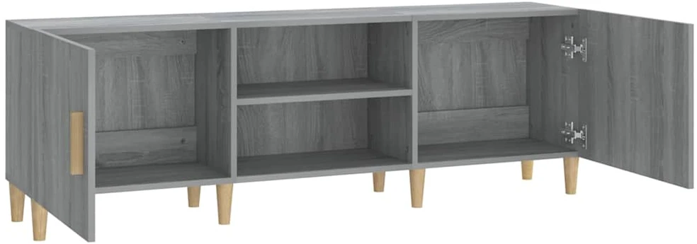 TV staliukas Televizoriaus spintelė, pilka ąžuolo, 150x30x50cm, mediena