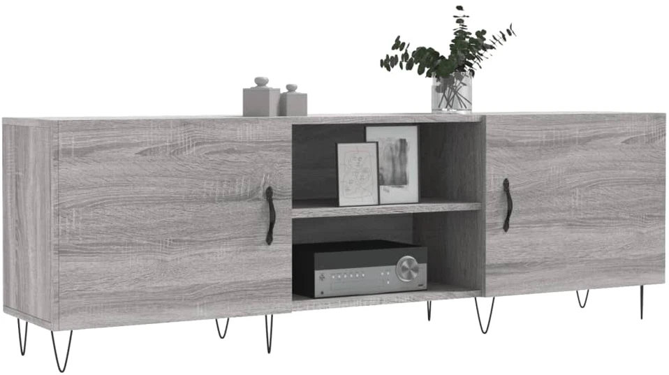 TV staliukas Televizoriaus spintelė, pilka ąžuolo, 150x30x50cm, mediena