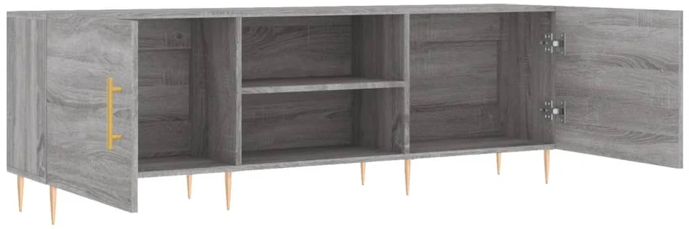 TV staliukas Televizoriaus spintelė, pilka ąžuolo, 150x30x50cm, mediena