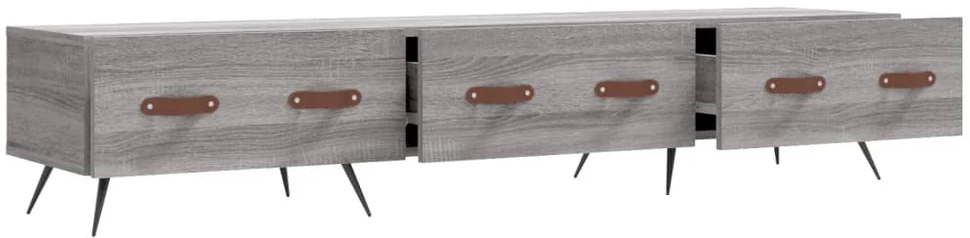 TV staliukas Televizoriaus spintelė, pilka ąžuolo, 150x36x30cm, mediena