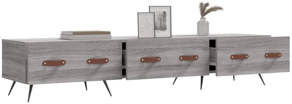 TV staliukas Televizoriaus spintelė, pilka ąžuolo, 150x36x30cm, mediena