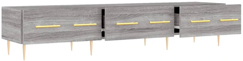 TV staliukas Televizoriaus spintelė, pilka ąžuolo, 150x36x30cm, mediena