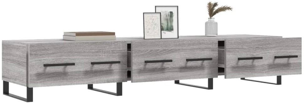 TV staliukas Televizoriaus spintelė, pilka ąžuolo, 150x36x30cm, mediena
