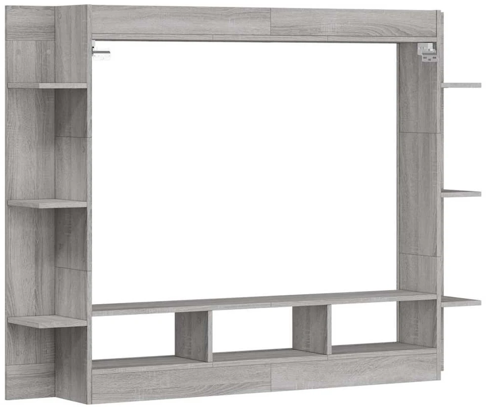 TV staliukas Televizoriaus spintelė, pilka ąžuolo, 152x22x113cm, mediena