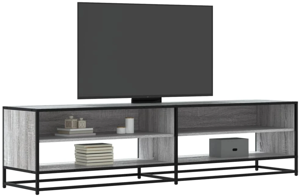 TV staliukas Televizoriaus spintelė, pilka ąžuolo, 180,5x40x46cm, mediena