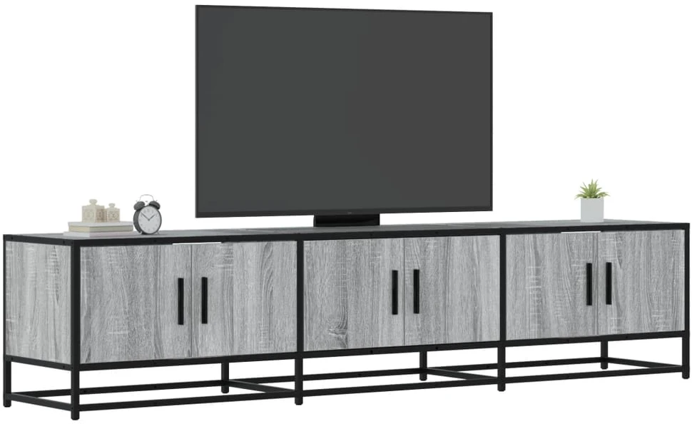 TV staliukas Televizoriaus spintelė, pilka ąžuolo, 180x35x41cm, mediena
