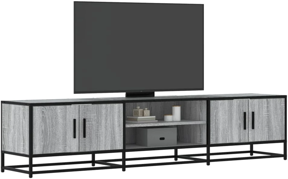 TV staliukas Televizoriaus spintelė, pilka ąžuolo, 180x35x41cm, mediena