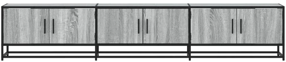 TV staliukas Televizoriaus spintelė, pilka ąžuolo, 210x35x41cm, mediena