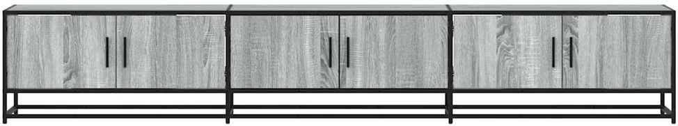 TV staliukas Televizoriaus spintelė, pilka ąžuolo, 240x35x41cm, mediena