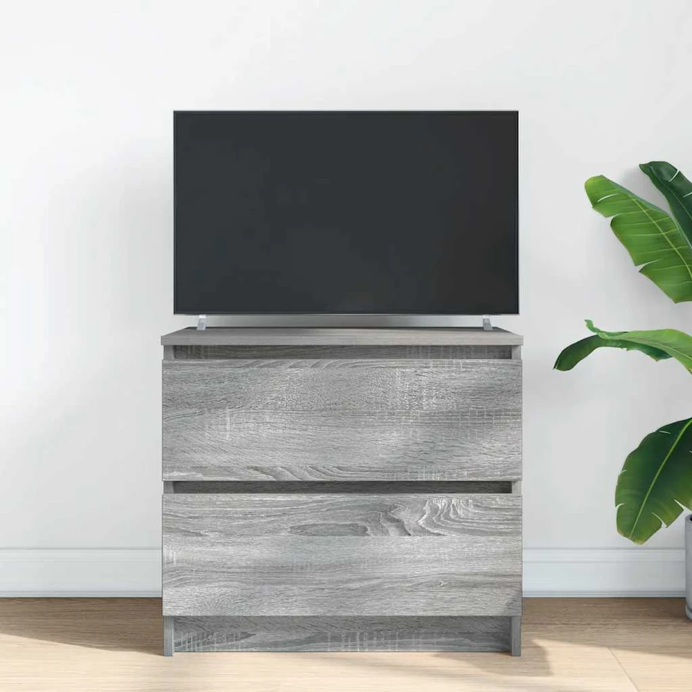 TV staliukas Televizoriaus spintelė, pilka ąžuolo, 60x35x54 cm, mediena