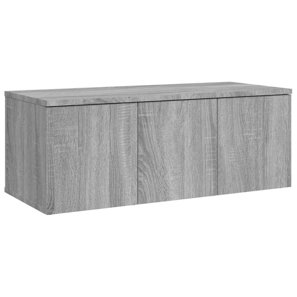 TV staliukas Televizoriaus spintelė, pilka ąžuolo, 80x34x30cm, mediena