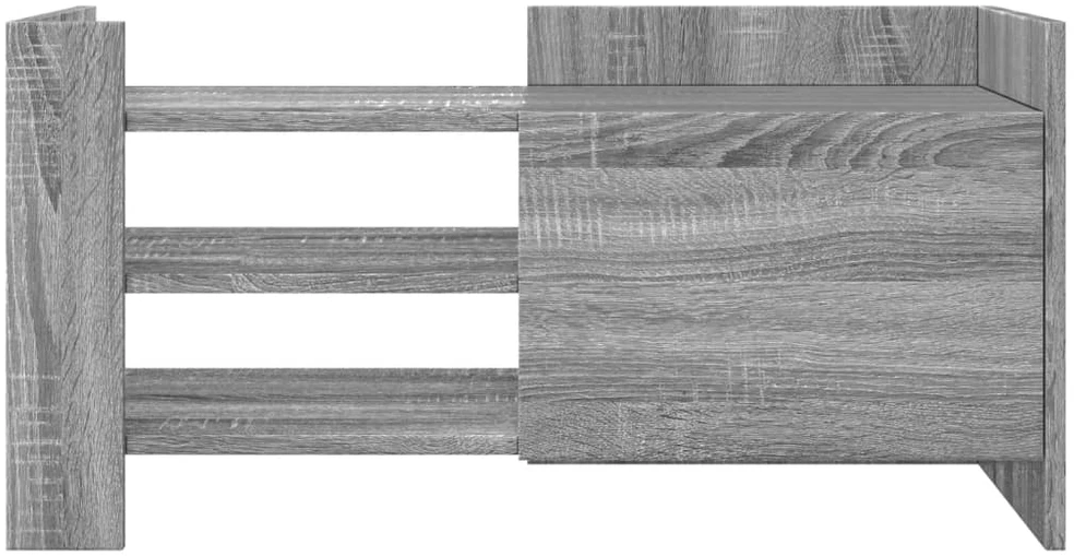 TV staliukas Televizoriaus spintelė, pilka ąžuolo, 80x35x40cm, mediena