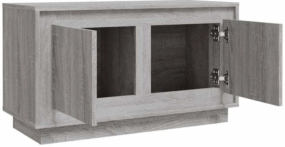 TV staliukas Televizoriaus spintelė, pilka ąžuolo, 80x35x45cm, mediena