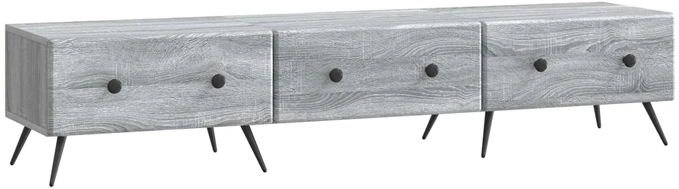TV staliukas Televizoriaus spintelė Pilka sonoma ąžuolo 147 x 34,5 x 30 cm