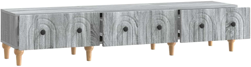 TV staliukas Televizoriaus spintelė Pilka sonoma ąžuolo 147 x 34,5 x 30 cm